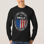 Just A Regular Uncle Raise Liberals USA American F Tシャツ (正面)