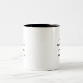 Just A Reminder You're Enough Funny Two-Tone Mug ツートーンマグカップ (中央)