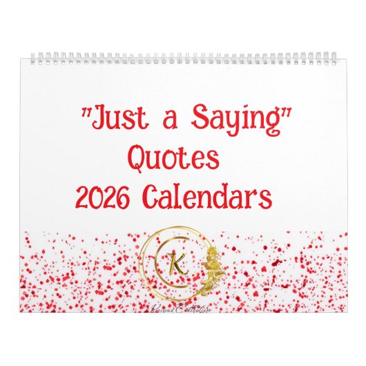 Just a Saying 2026カレンダー カレンダー (カバー)