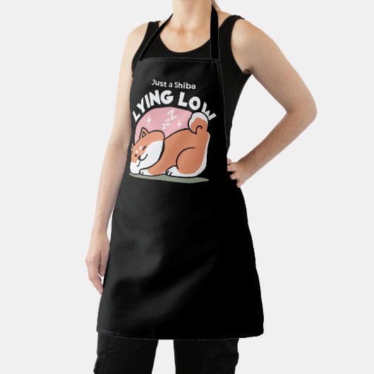 Just a Shiba Llow:かわいい柴犬デザイン エプロン (インサイチュ)