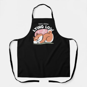 Just a Shiba Llow：かわいい柴犬デザイン エプロン