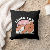 Just a Shiba Llow：かわいい柴犬デザイン クッション (ブランケット)