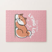 Just a Shiba Llow:かわいい柴犬デザイン ジグソーパズル (横)