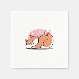 Just a Shiba Llow:かわいい柴犬デザイン スタンダードカクテルナプキン