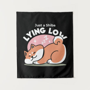 Just a Shiba Llow:かわいい柴犬デザイン タペストリー
