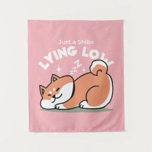 Just a Shiba Llow:かわいい柴犬デザイン タペストリー