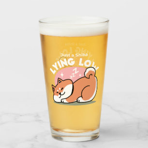 Just a Shiba Llow：かわいい柴犬デザイン タンブラーグラス