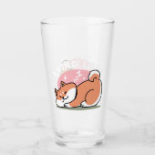 Just a Shiba Llow：かわいい柴犬デザイン タンブラーグラス (正面)