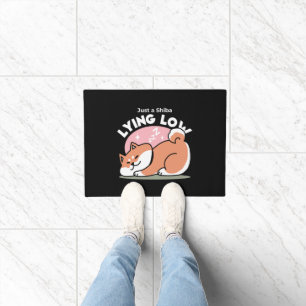 Just a Shiba Llow：かわいい柴犬デザイン ドアマット