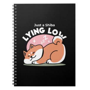 Just a Shiba Llow：かわいい柴犬デザイン ノートブック