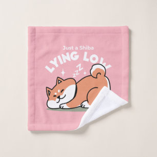 Just a Shiba Llow：かわいい柴犬デザイン バスタオルセット