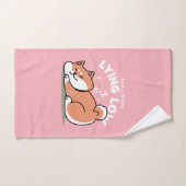 Just a Shiba Llow：かわいい柴犬デザイン バスタオルセット (ハンドタオル)