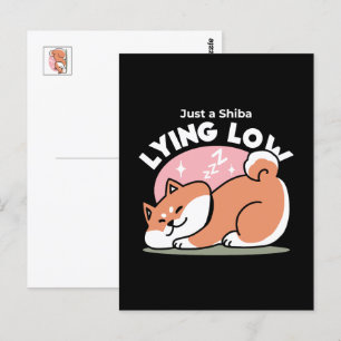 Just a Shiba Llow:かわいい柴犬デザイン ポストカード