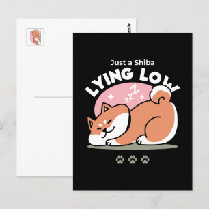 Just a Shiba Llow:かわいい柴犬デザイン ポストカード