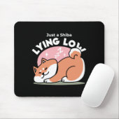 Just a Shiba Llow:かわいい柴犬デザイン マウスパッド (マウス)
