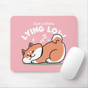 Just a Shiba Llow：かわいい柴犬デザイン マウスパッド