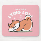 Just a Shiba Llow：かわいい柴犬デザイン マウスパッド (正面)