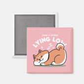 Just a Shiba Llow:かわいい柴犬デザイン マグネット (正面/裏面)