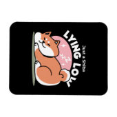 Just a Shiba Llow:かわいい柴犬デザイン マグネット (横)