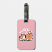 Just a Shiba Llow:かわいい柴犬デザイン ラゲッジタグ (裏面縦)