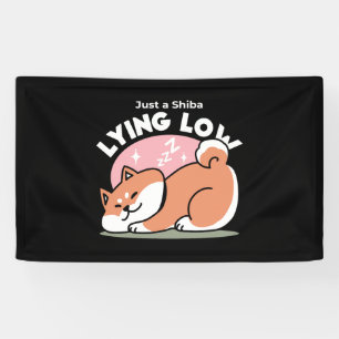 Just a Shiba Llow:かわいい柴犬デザイン 横断幕