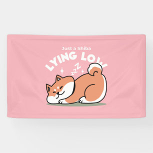 Just a Shiba Llow：かわいい柴犬デザイン 横断幕