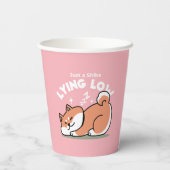 Just a Shiba Llow：かわいい柴犬デザイン 紙コップ (裏面)
