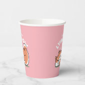 Just a Shiba Llow：かわいい柴犬デザイン 紙コップ (左)