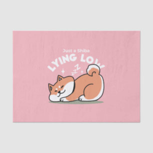 Just a Shiba Llow:かわいい柴犬デザイン 薄葉紙