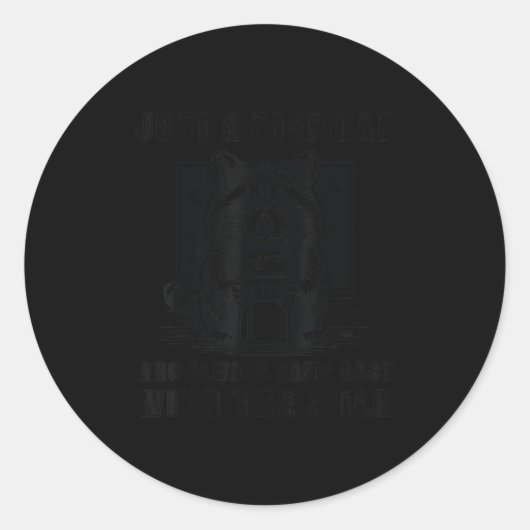 Just A Step Dad Who Always Came Back With The Milk ラウンドシール (正面)