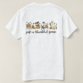 Just a Thankful Goose, Funny Thanksgiving Goose Tシャツ (デザイン裏面)