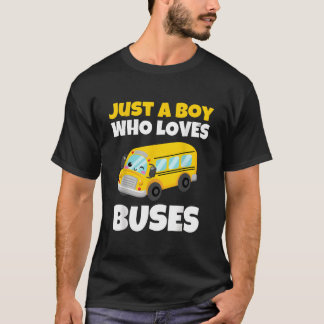 Just A Who Loves Buses Yellow School Bus Tシャツ