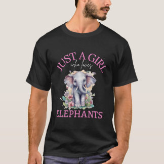 Just A Who Loves Elephants Tシャツ