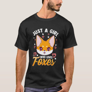 Just A Who Loves Foxes Fox Mom Tシャツ