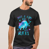 Just A Who Loves Rats Rat Galaxy Theme Tシャツ (正面)