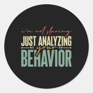 Just Analyzing Behavior Technician Bcba Aba Behavv ラウンドシール