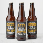 Just another beer with a drinker hunting problem ビールラベル (ボトル)