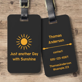 Just another Day with Sunshine ラゲッジタグ