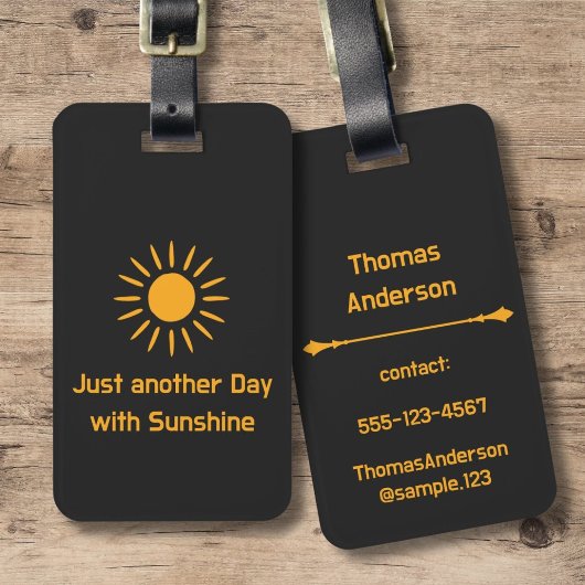 Just another Day with Sunshine ラゲッジタグ