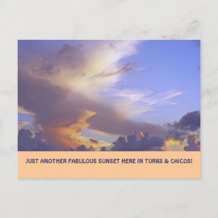 "JUST ANOTHER FABOROUS SUNSET" (TURKS&CAICOS POSTC ポストカード
