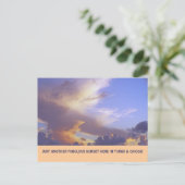 "JUST ANOTHER FABOROUS SUNSET" (TURKS&CAICOS POSTC ポストカード (スタンド正面)