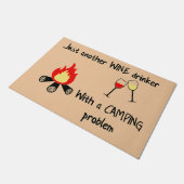 Just Another Wine Mat - Camping Doormat ドアマット (アングル)