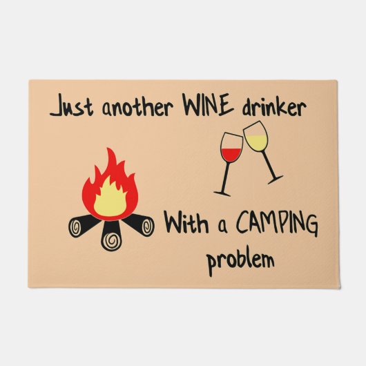 Just Another Wine Mat - Camping Doormat ドアマット (正面)