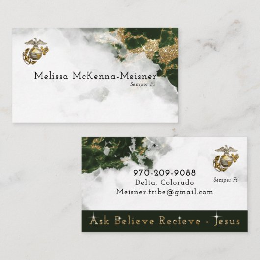 JUST As Sample 4 Melissa名刺 名刺 (正面/裏面)