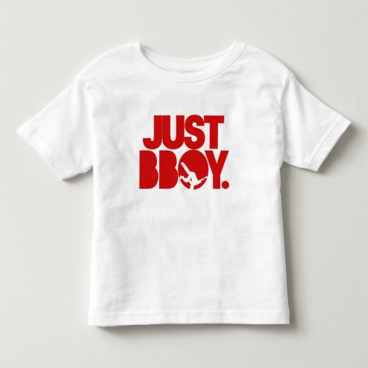 just bboy – 赤 トドラーTシャツ (正面)