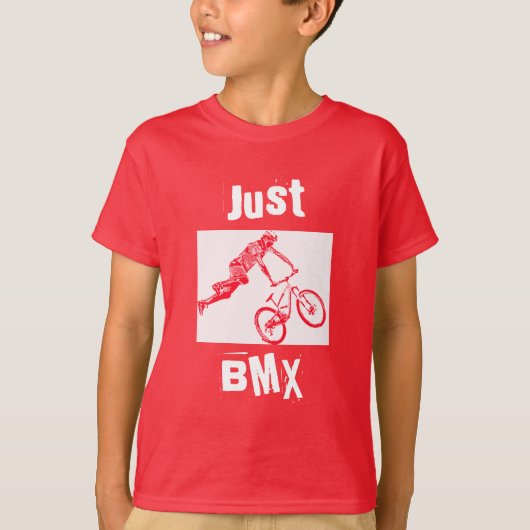 Just BeおもしろいYouスターBMX自転車トラックパークフリースタイル Tシャツ (正面)