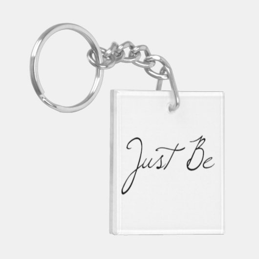 Just Be句 キーホルダー (正面左)