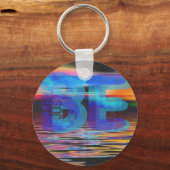 JUST BE引用文マインドフルギフト女性と男性 キーホルダー (正面)