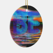 JUST BE引用文マインドフルギフト女性と男性 セラミックオーナメント (右)