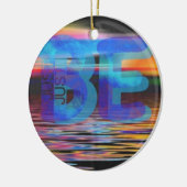 JUST BE引用文マインドフルギフト女性と男性 セラミックオーナメント (左)